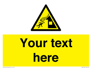 Custom warning roof avalanche